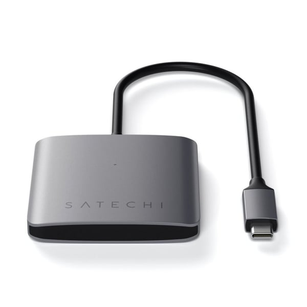 Aluminium 4-porters USB-C-hub