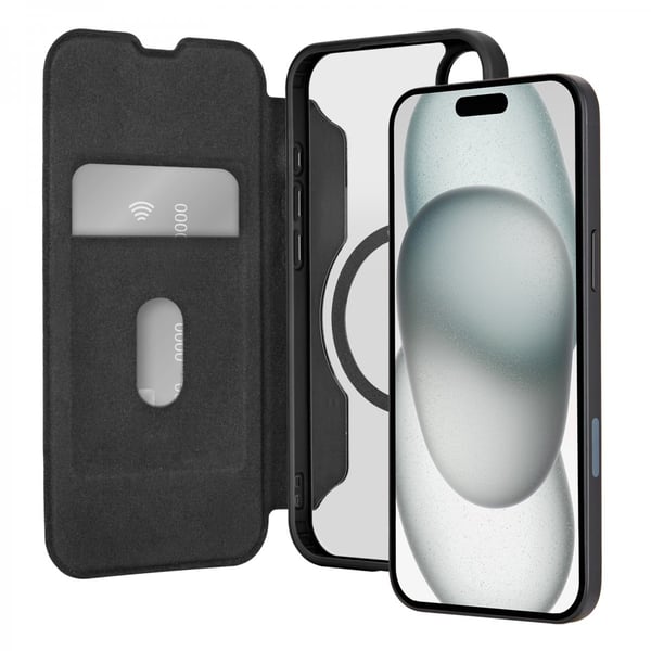 iPhone 16 Suojakotelo Book Mag 2 Musta