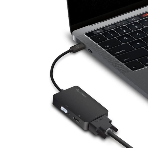 Adapteri 3-in-1 USB-C - HDMI DVI VGA