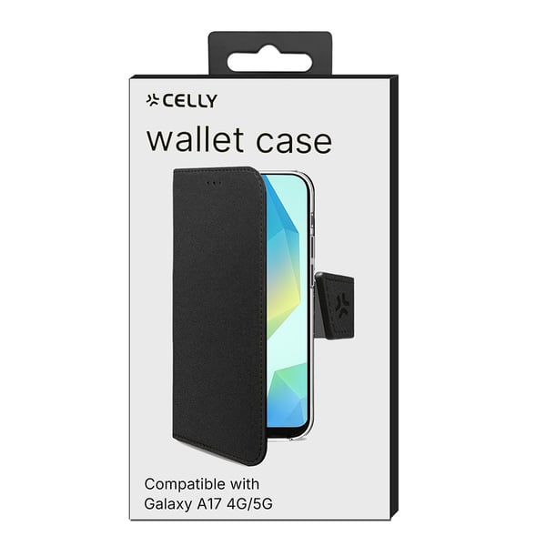 Samsung Galaxy A17 Deksel Wally Lommebok Etui Svart