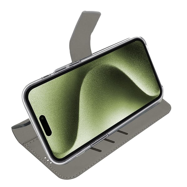 iPhone 17 Deksel Wally Lommebok Etui Svart
