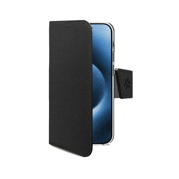 iPhone 17 Pro Deksel Wally Lommebok Etui Svart