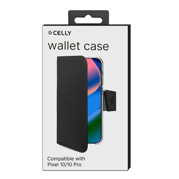 Google Pixel 10/Pixel 10 Pro Deksel Wally Lommebok Etui Svart