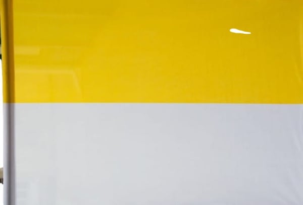 Kirkeflag 112x75 Gul og Hvid