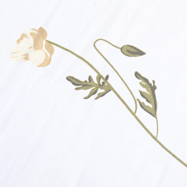 Satinsängkläder 160x200 exklusiv ljusblommig