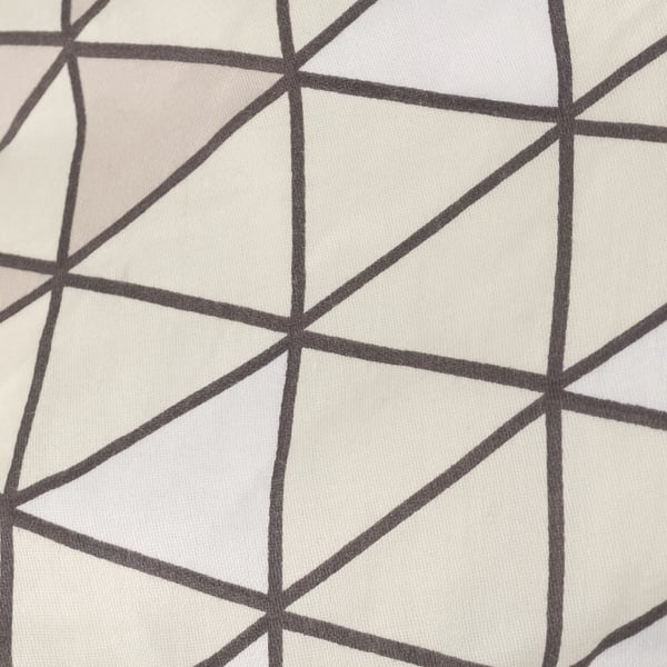 Satiinikangaslakanat 160x200 geometrisella kuviolla beige-sävyissä