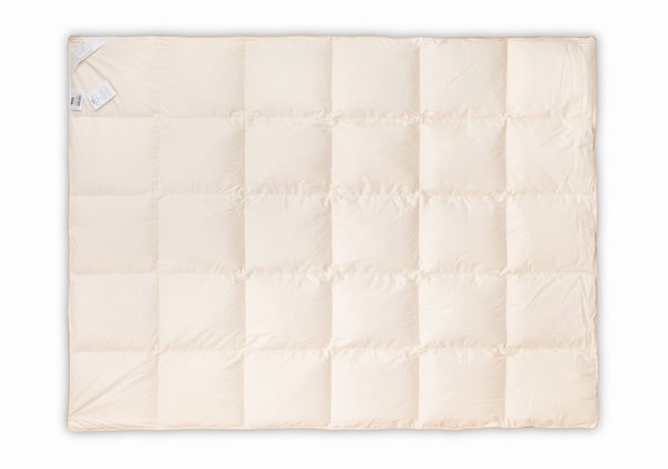 Quilt gåsedun 70% 155x200 Basic Plus 1500g Premium cremehvid