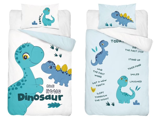 Babysengetøj 100x135 Dino, bomuld