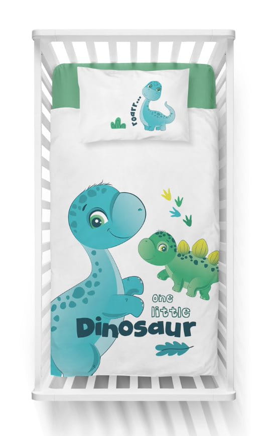 Babysengetøj 100x135 Dino, bomuld