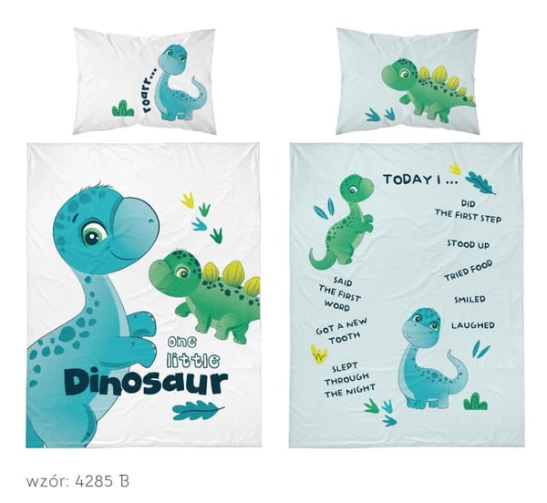 Babysengetøj 100x135 Dino, bomuld
