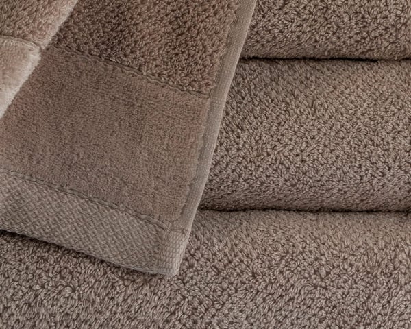 Vito Håndklæde 50x90 Beige Taupe 550g 100% Bomuld