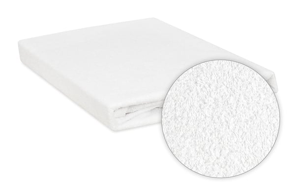 Hygienisk madrassunderlägg 160x200 frotté vit