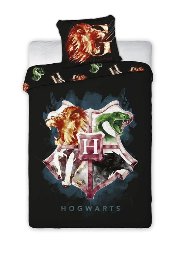 Harry Potter Hogwarts vapensköld barnsnglakan 140x200