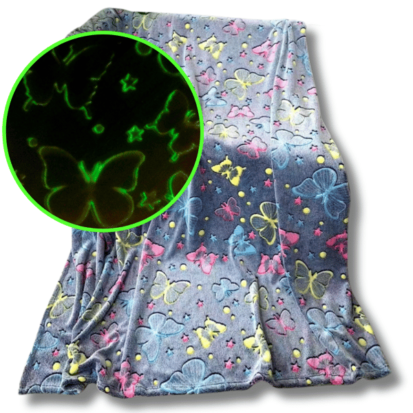 Itse loistava peitto 150x200 värilliset fluoresoivat perhoset