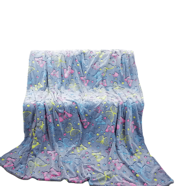 Itse loistava peitto 150x200 värilliset fluoresoivat perhoset