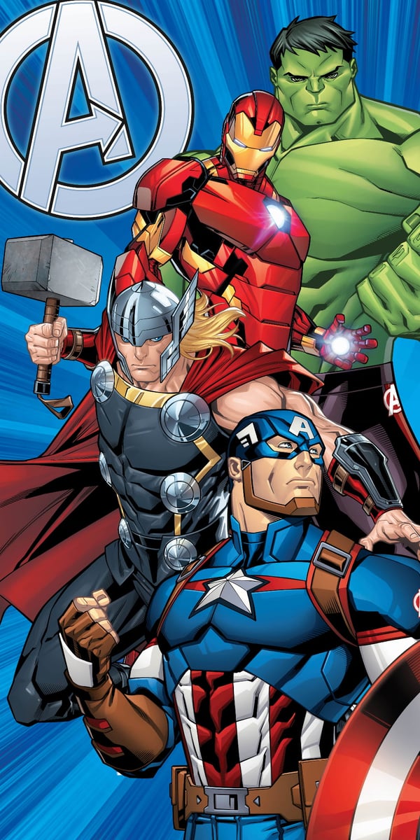 Rantapyyhe 70x140 avangers marvel puuvilla