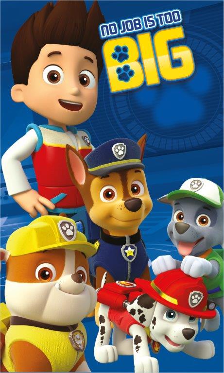 Paw Patrol barnhandduk dagis 30x50 cm valpar