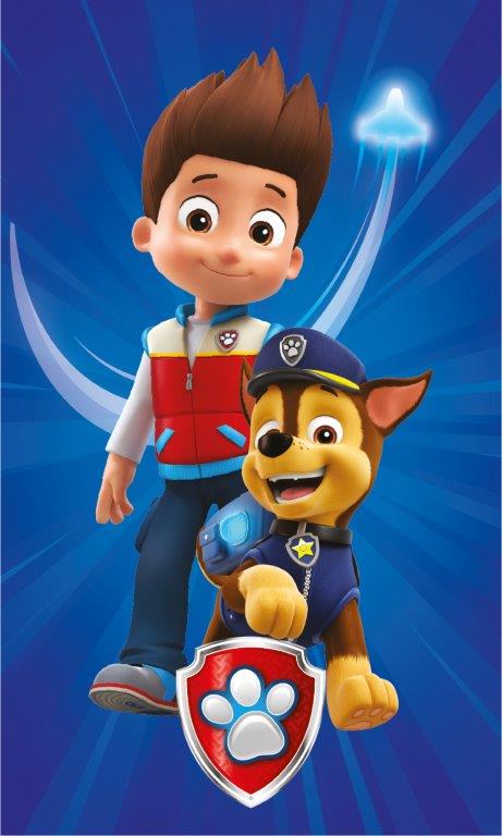 PAW PATROL Barnhandduk Valpar 30x50 cm