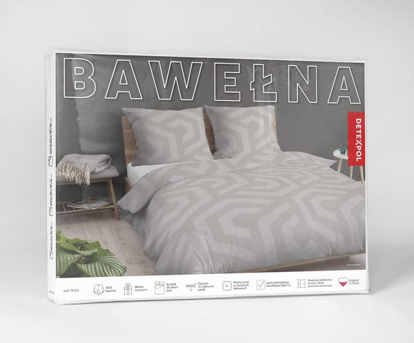 Bomullspetivaatteet 180x200 geometrinen mosaiikki beige
