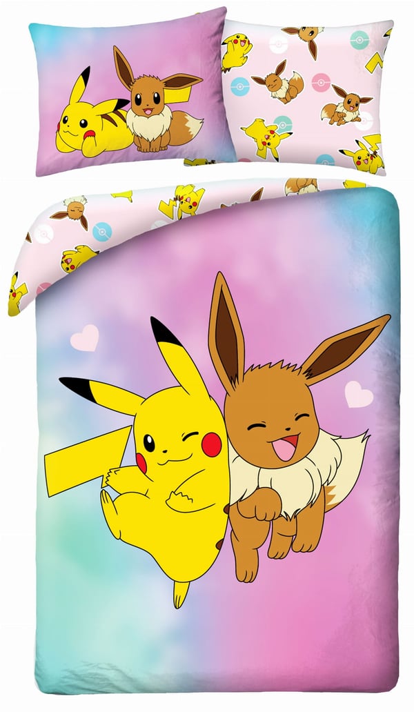 Pokémon Pikachu barnsengskläderset 140x200 mikrofiber
