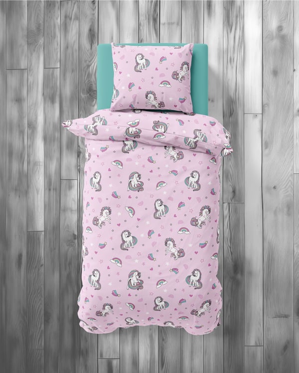 Lasten vuodevaatteet 140x200 Yksisarvinen XOXO Dreams