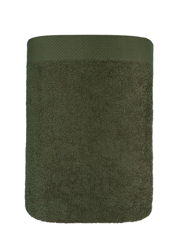 Håndklæde 50x90 Boho tykt grønt 100% bomuld 500g blødt Premium