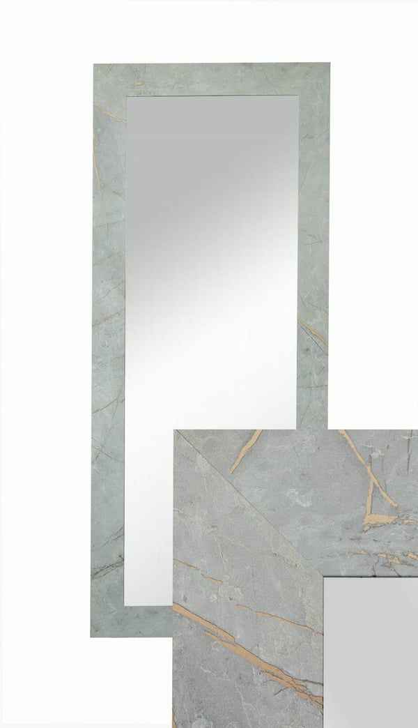 Spejlprofil 70/15 med ydermål 50x120 cm, grå Caspio