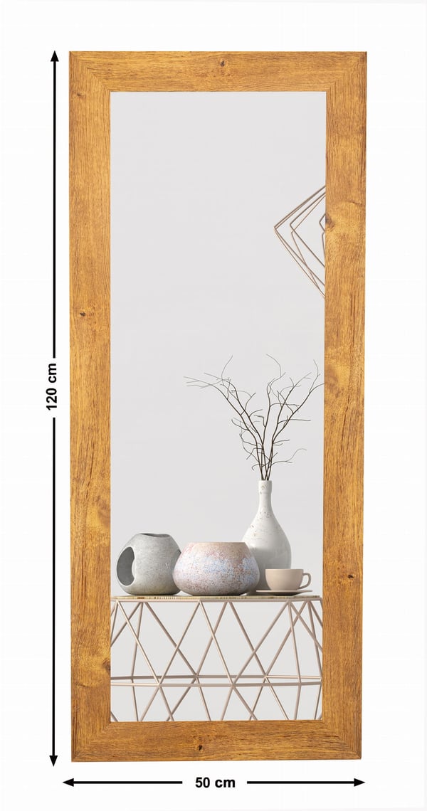 Spejlprofil 70/15, udvendige mål 50x120 cm, Waterford Oak