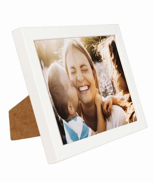 Basis fotoramme 10x15 cm stående og hængende egetræ MDF plexiglas BD art
