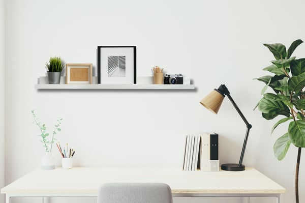 BD ART billedhylde 100 cm hvid (P)