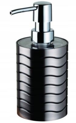 Badrumsdispenser för flytande tvål Lines silver Badrumsdispenser för flytande tvål Lines silver