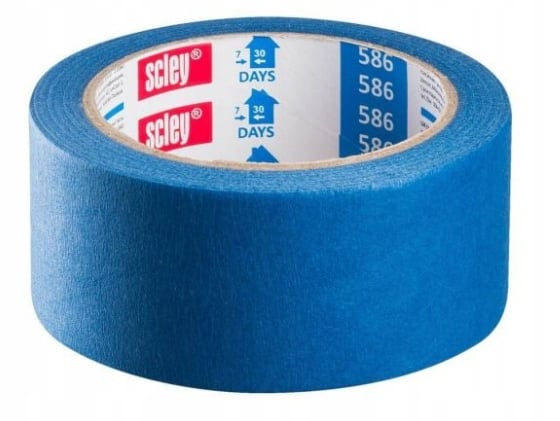 Blå papirmaskertape 38 mm x 33 m