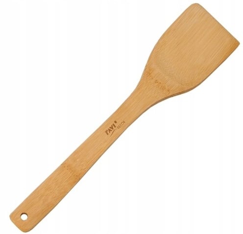 Bambus spatel lige øko træ 30x6 cm