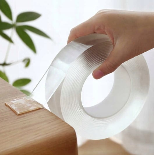 Scley dobbeltklæbende transparent monteringstape 19mm/5m