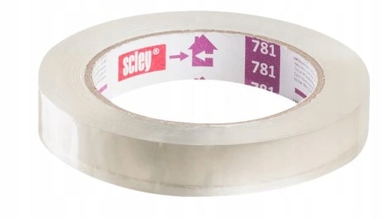 Scley dobbeltklæbende transparent monteringstape 19mm/5m