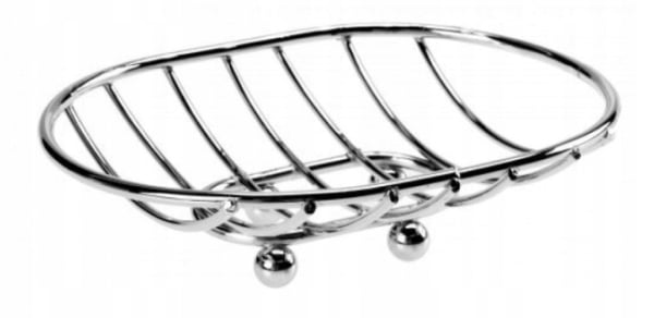 Alsea sølv oval metal sæbeskål