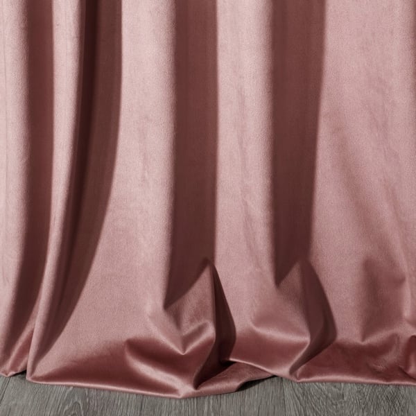 Melanie fløjlsgardin med snørehuller 140x250 cm pink