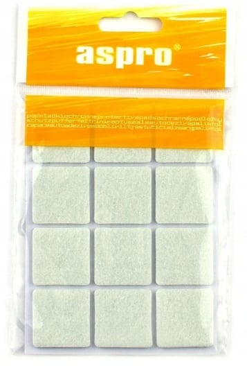 Itseliimautuvat huopatyynyt 2,8 x 2,8 cm, valkoiset, 12 kpl.