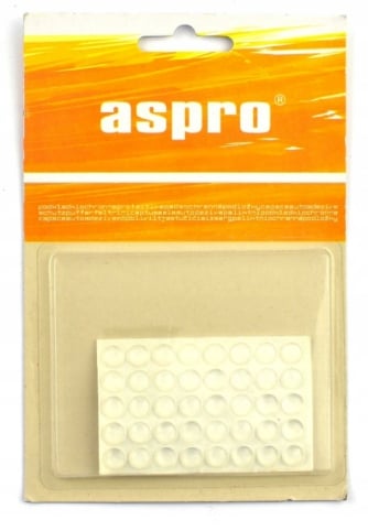 Transparente silikone bufferpuder 9 mm diameter 40 stk.