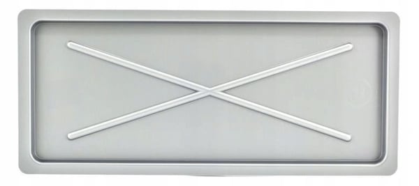Diskställ 55x24 cm silver