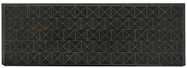 Skridsikker gummitrappetrinn 73x24 cm sort Skridsikker gummitrappetrinn 73x24 cm sort