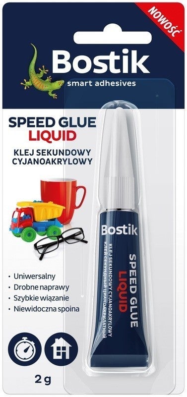 Hurtigtørrende cyanoacrylatlim i en 2 g tube