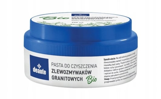 Puhdistuspastaa graniittisille pesualtaille BIO