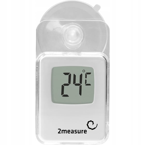 Elektronisk vinduestermometer med sugekop indvendigt/udvendigt