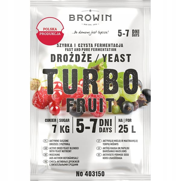 Turbo destilleri vinjäst 5-7 dagar 40 g