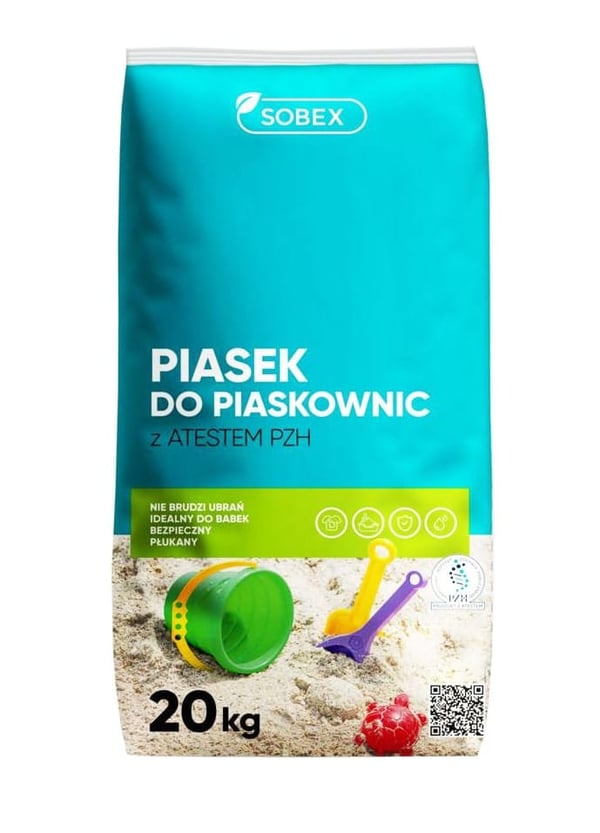 Certificeret sand til sandkasser 20 kg