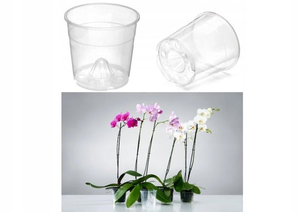 Plastik produktionspotte transparent 11 cm