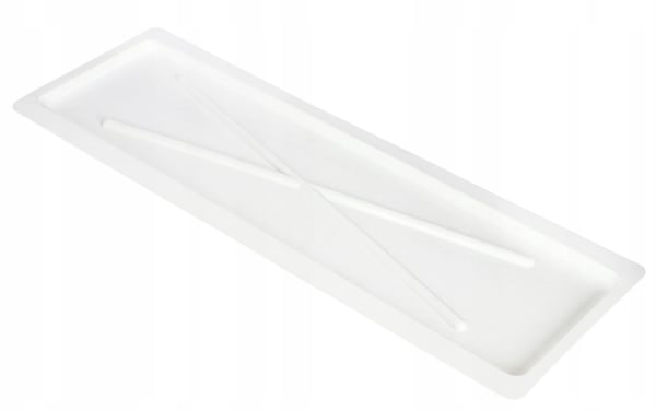Vitt diskställ 75x22,5 cm
