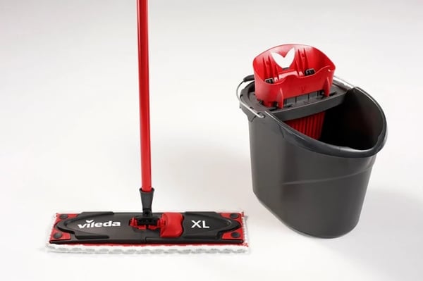 Flad moppe med vridemaskine og spand Ultramax XL BOX