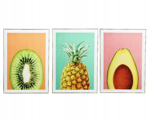 Väggmålning med frukt 50x70cm